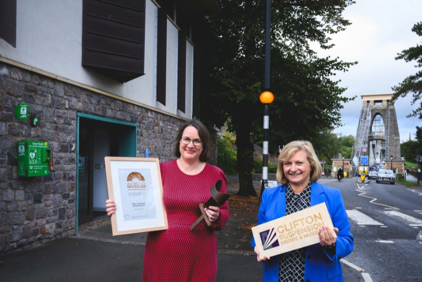 Archivist Dr Hannah little and Bridge Master Trish Johnson